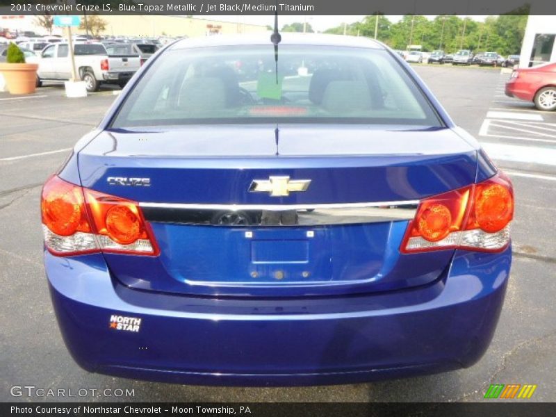 Blue Topaz Metallic / Jet Black/Medium Titanium 2012 Chevrolet Cruze LS