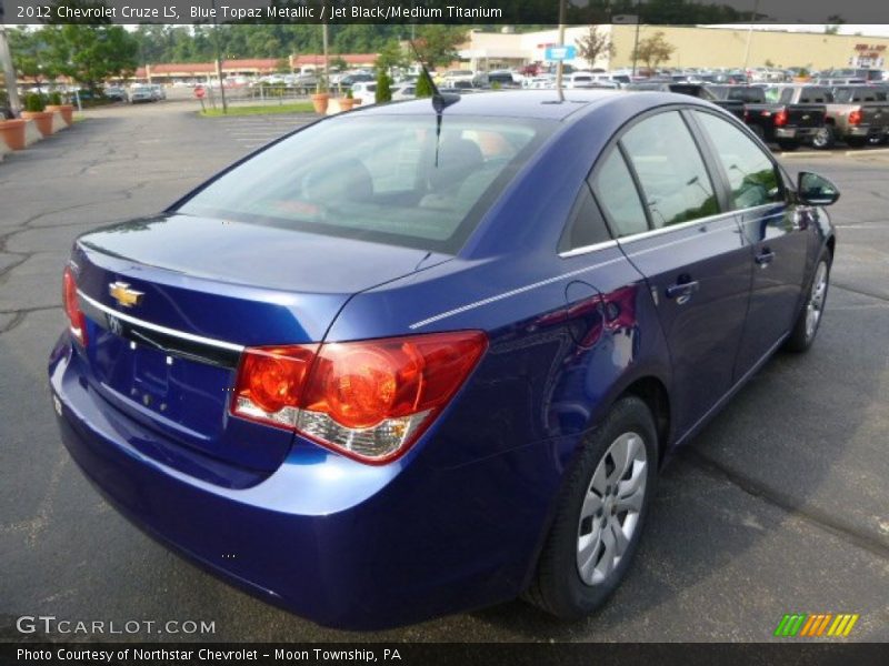 Blue Topaz Metallic / Jet Black/Medium Titanium 2012 Chevrolet Cruze LS