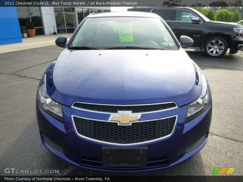 Blue Topaz Metallic / Jet Black/Medium Titanium 2012 Chevrolet Cruze LS