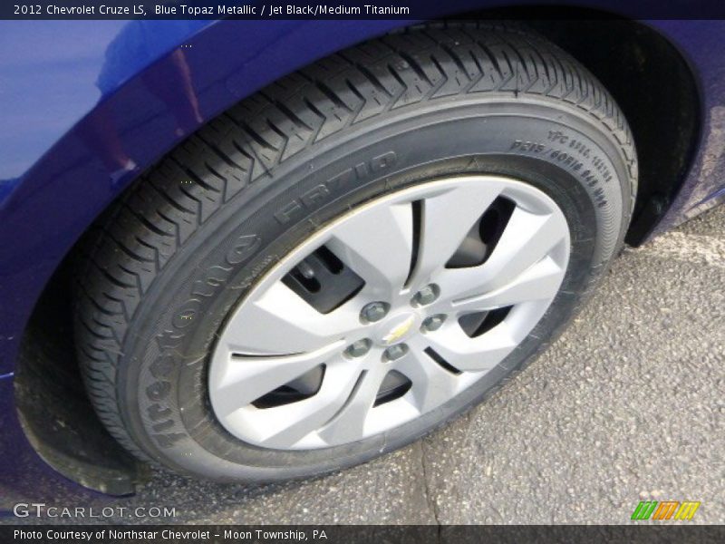 Blue Topaz Metallic / Jet Black/Medium Titanium 2012 Chevrolet Cruze LS