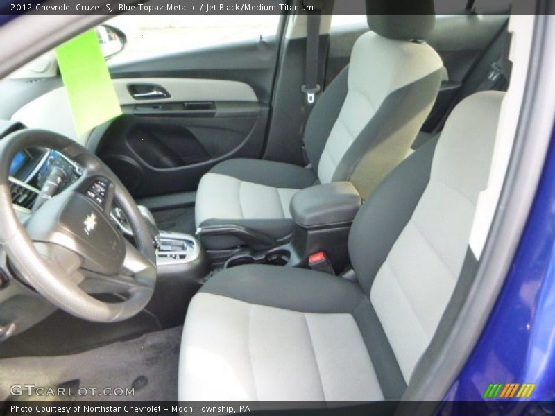 Blue Topaz Metallic / Jet Black/Medium Titanium 2012 Chevrolet Cruze LS