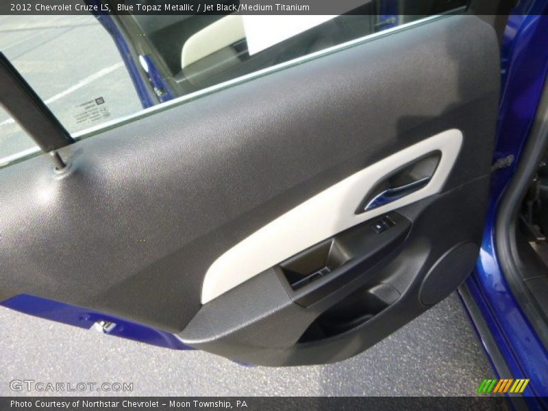 Blue Topaz Metallic / Jet Black/Medium Titanium 2012 Chevrolet Cruze LS