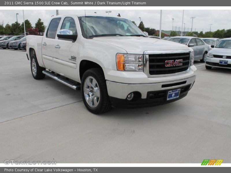 Summit White / Dark Titanium/Light Titanium 2011 GMC Sierra 1500 SLE Crew Cab