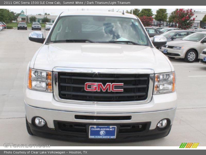 Summit White / Dark Titanium/Light Titanium 2011 GMC Sierra 1500 SLE Crew Cab