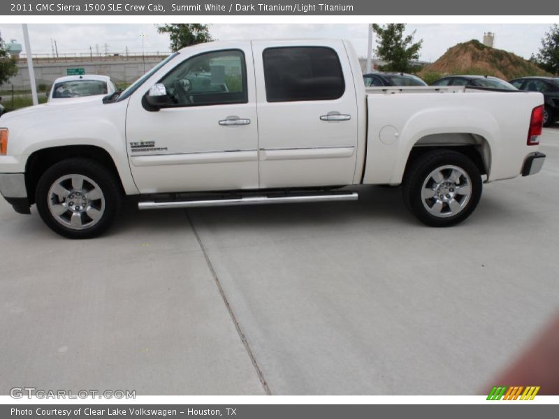 Summit White / Dark Titanium/Light Titanium 2011 GMC Sierra 1500 SLE Crew Cab