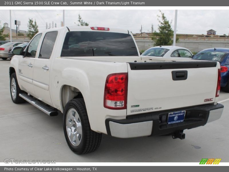 Summit White / Dark Titanium/Light Titanium 2011 GMC Sierra 1500 SLE Crew Cab