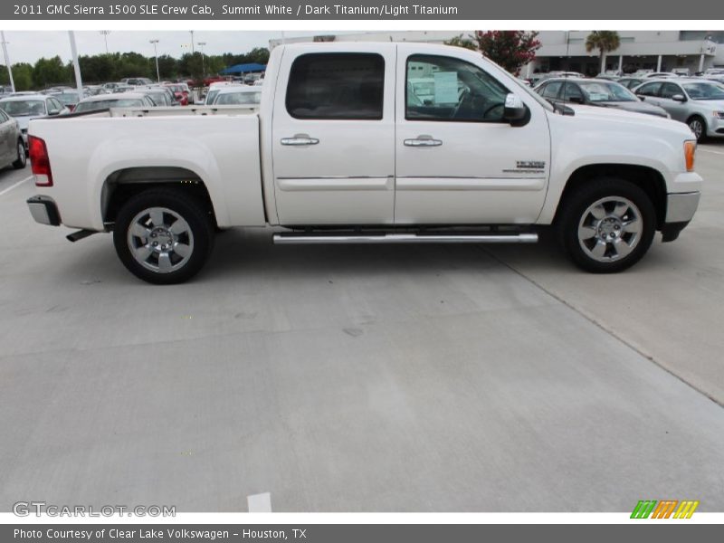 Summit White / Dark Titanium/Light Titanium 2011 GMC Sierra 1500 SLE Crew Cab