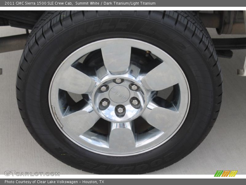 Summit White / Dark Titanium/Light Titanium 2011 GMC Sierra 1500 SLE Crew Cab