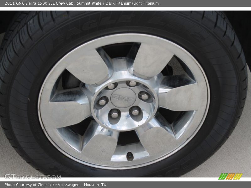 Summit White / Dark Titanium/Light Titanium 2011 GMC Sierra 1500 SLE Crew Cab