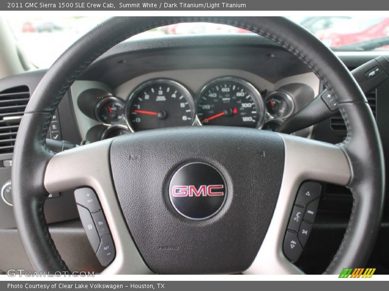 Summit White / Dark Titanium/Light Titanium 2011 GMC Sierra 1500 SLE Crew Cab