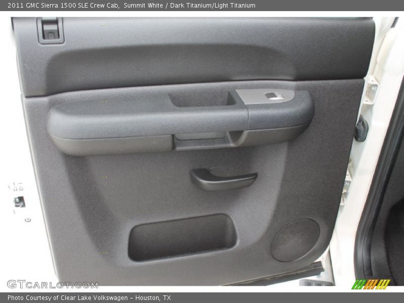 Summit White / Dark Titanium/Light Titanium 2011 GMC Sierra 1500 SLE Crew Cab
