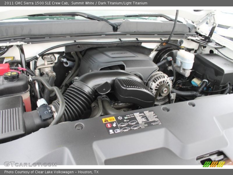 Summit White / Dark Titanium/Light Titanium 2011 GMC Sierra 1500 SLE Crew Cab