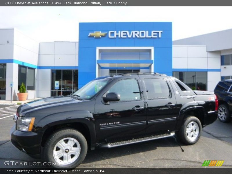 Black / Ebony 2013 Chevrolet Avalanche LT 4x4 Black Diamond Edition