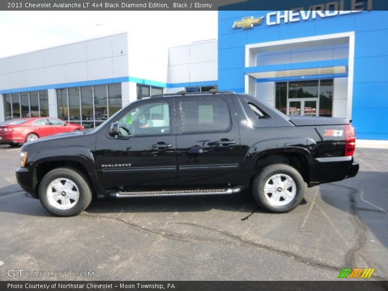 Black / Ebony 2013 Chevrolet Avalanche LT 4x4 Black Diamond Edition