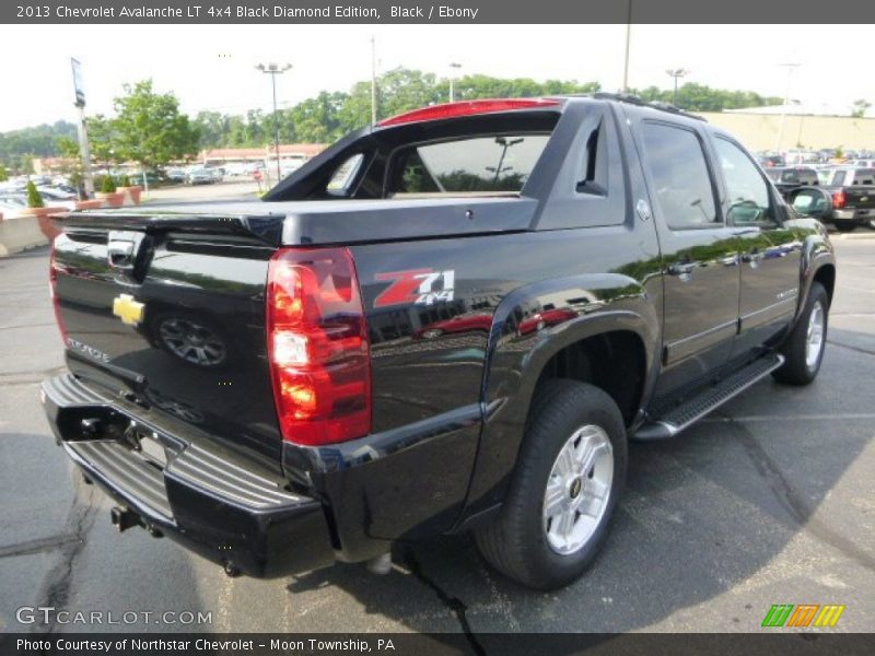 Black / Ebony 2013 Chevrolet Avalanche LT 4x4 Black Diamond Edition