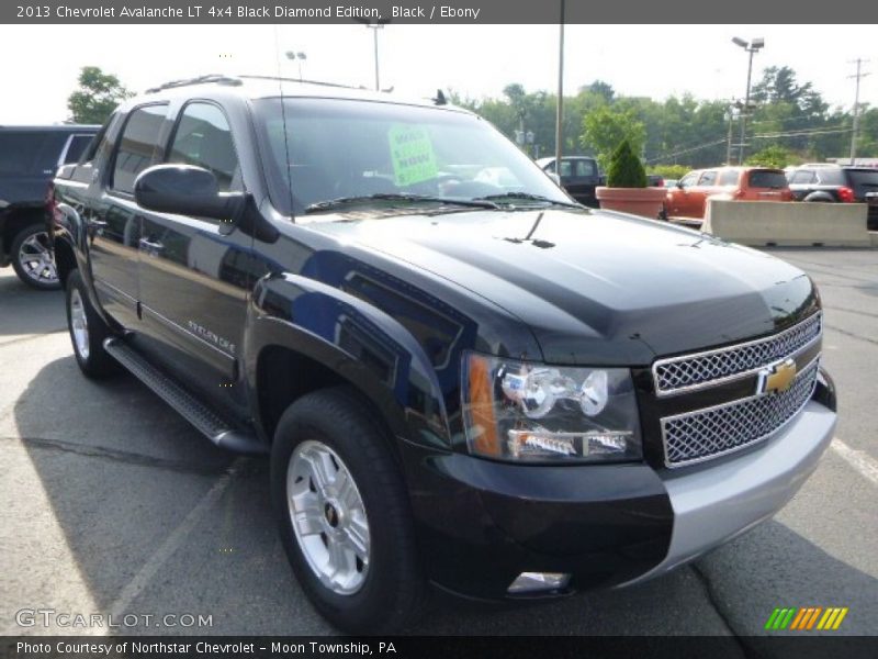 Black / Ebony 2013 Chevrolet Avalanche LT 4x4 Black Diamond Edition