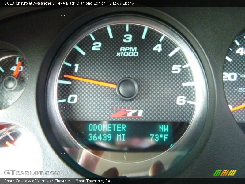 Black / Ebony 2013 Chevrolet Avalanche LT 4x4 Black Diamond Edition