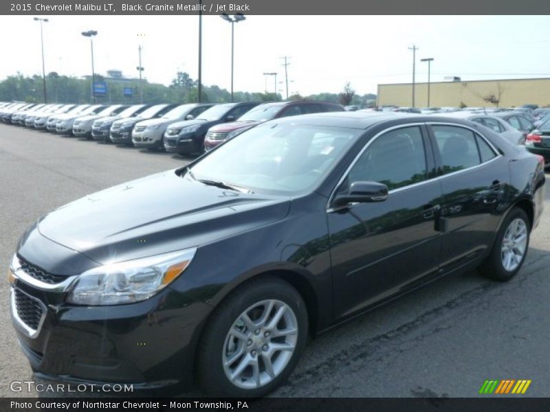 Black Granite Metallic / Jet Black 2015 Chevrolet Malibu LT
