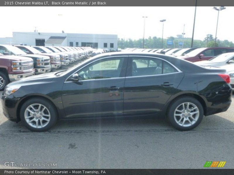 Black Granite Metallic / Jet Black 2015 Chevrolet Malibu LT