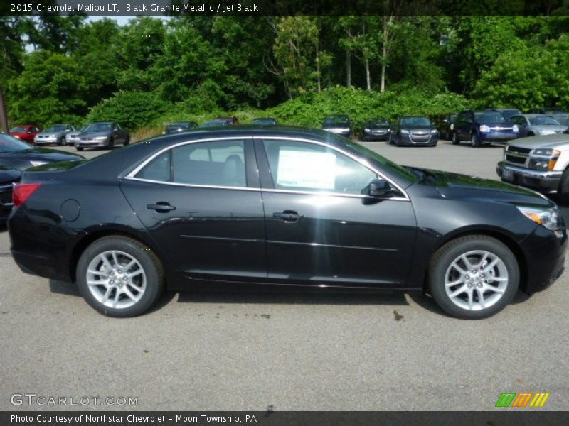 Black Granite Metallic / Jet Black 2015 Chevrolet Malibu LT