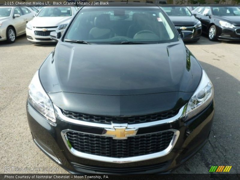 Black Granite Metallic / Jet Black 2015 Chevrolet Malibu LT