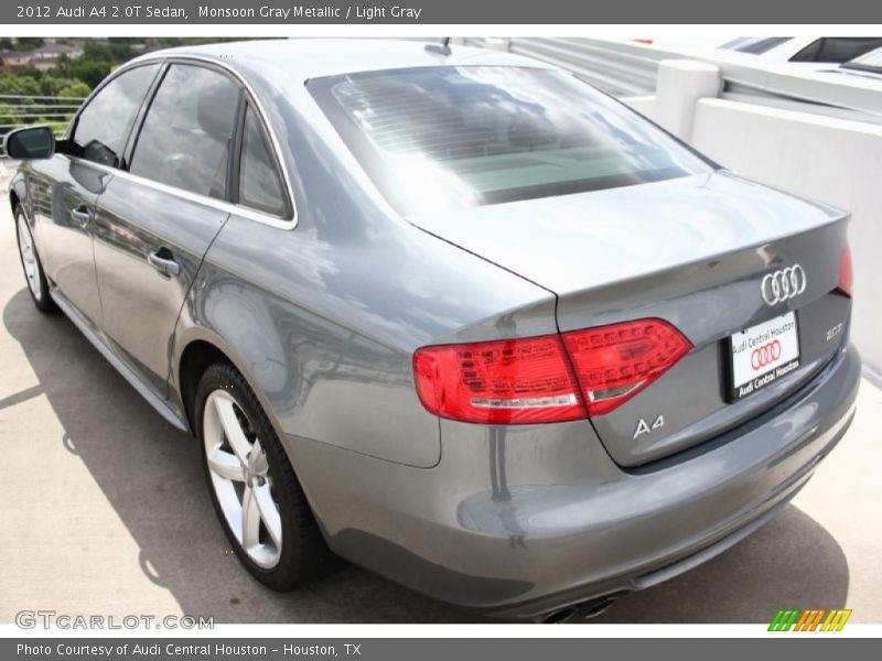 Monsoon Gray Metallic / Light Gray 2012 Audi A4 2.0T Sedan