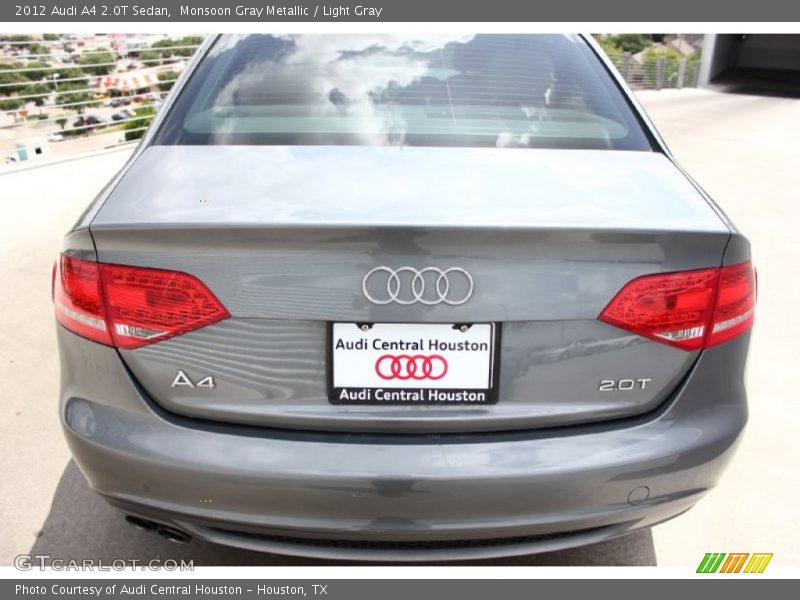 Monsoon Gray Metallic / Light Gray 2012 Audi A4 2.0T Sedan