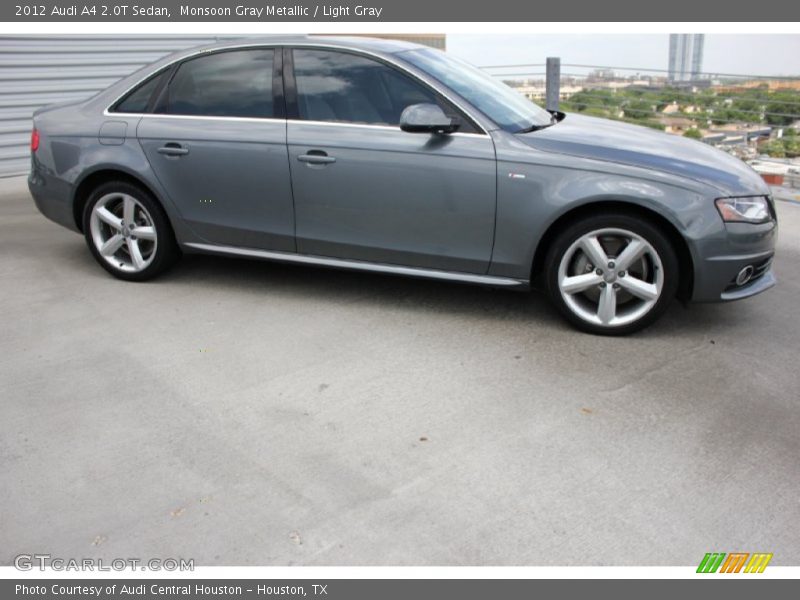 Monsoon Gray Metallic / Light Gray 2012 Audi A4 2.0T Sedan