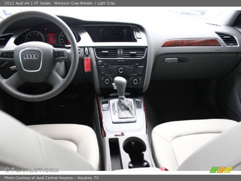 Monsoon Gray Metallic / Light Gray 2012 Audi A4 2.0T Sedan