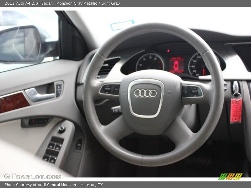 Monsoon Gray Metallic / Light Gray 2012 Audi A4 2.0T Sedan