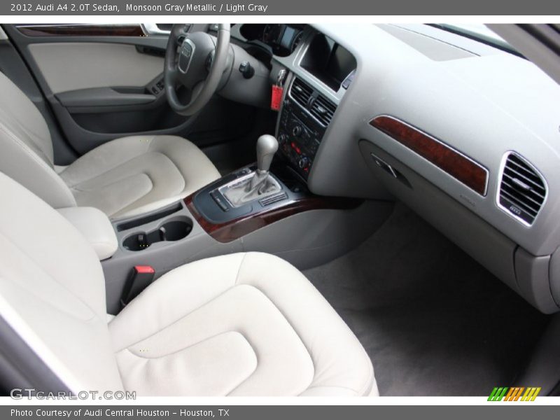 Monsoon Gray Metallic / Light Gray 2012 Audi A4 2.0T Sedan