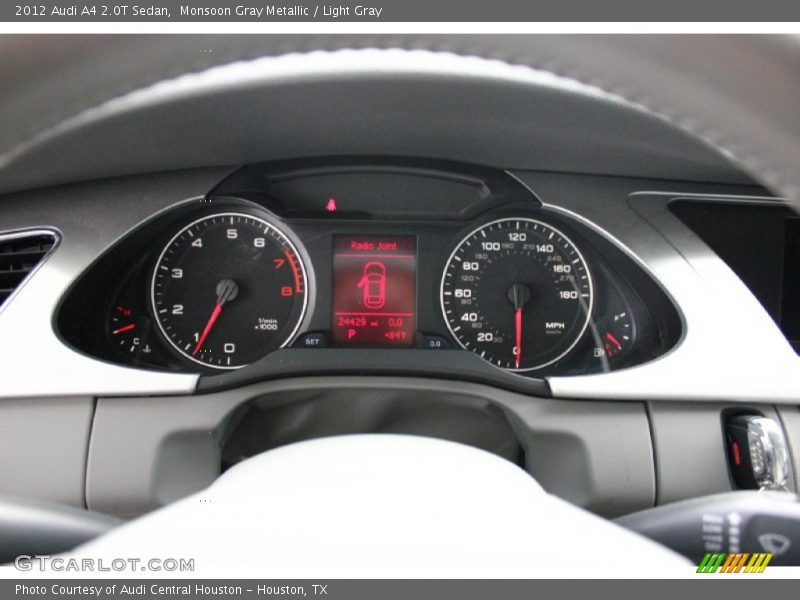 Monsoon Gray Metallic / Light Gray 2012 Audi A4 2.0T Sedan