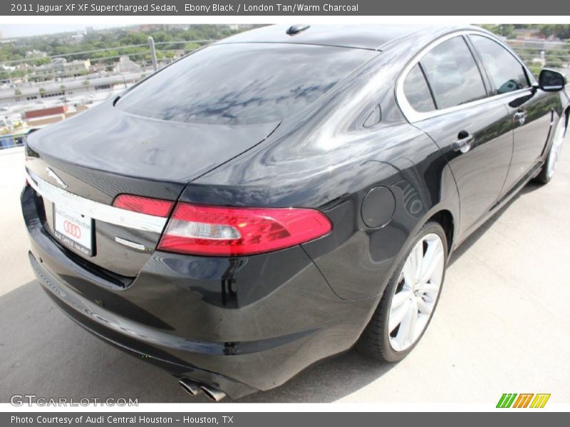 Ebony Black / London Tan/Warm Charcoal 2011 Jaguar XF XF Supercharged Sedan