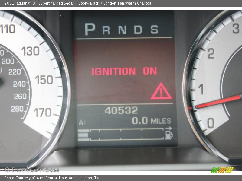 Ebony Black / London Tan/Warm Charcoal 2011 Jaguar XF XF Supercharged Sedan