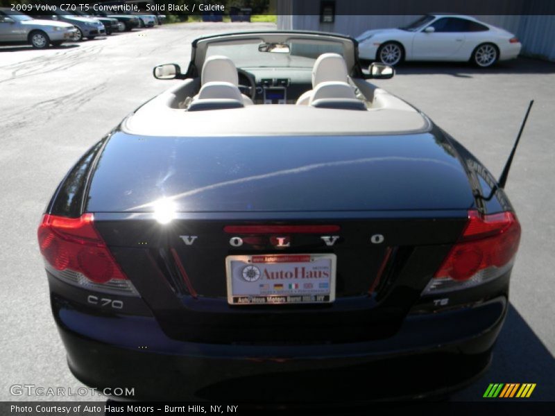 Solid Black / Calcite 2009 Volvo C70 T5 Convertible