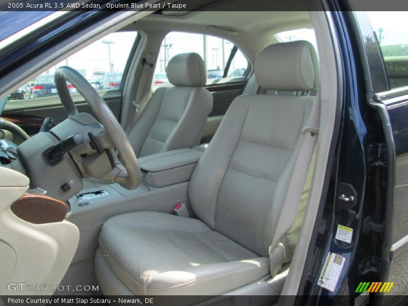 Opulent Blue Pearl / Taupe 2005 Acura RL 3.5 AWD Sedan