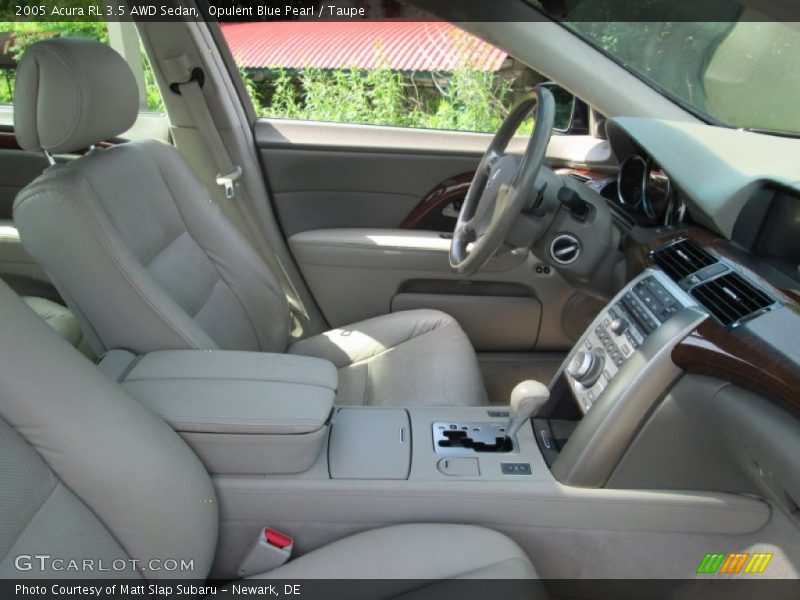 Opulent Blue Pearl / Taupe 2005 Acura RL 3.5 AWD Sedan