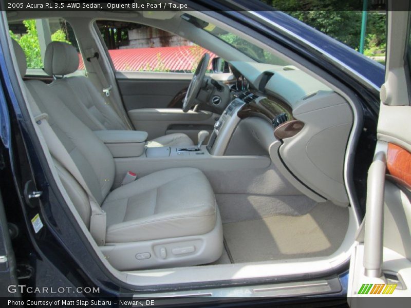 Opulent Blue Pearl / Taupe 2005 Acura RL 3.5 AWD Sedan