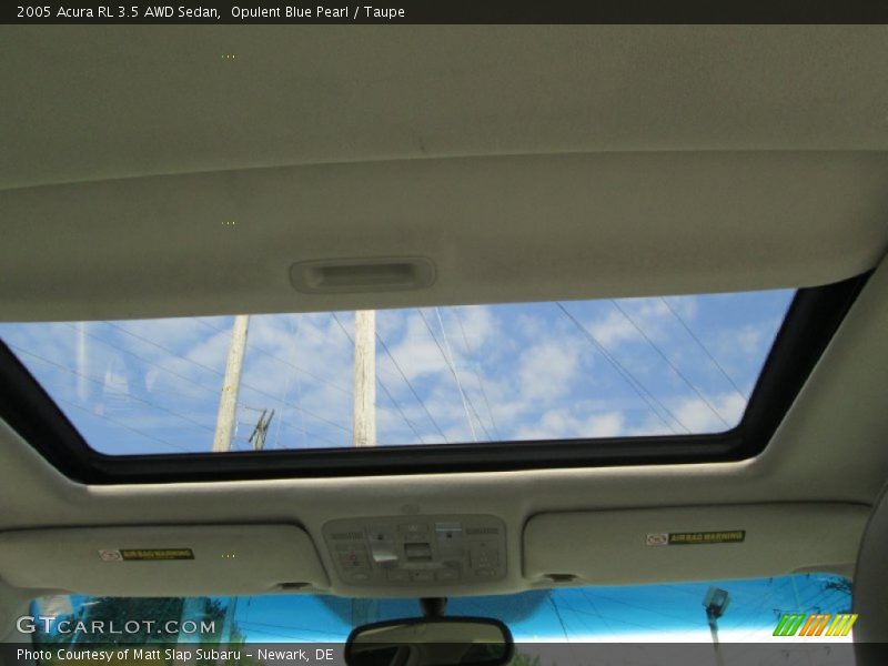 Opulent Blue Pearl / Taupe 2005 Acura RL 3.5 AWD Sedan
