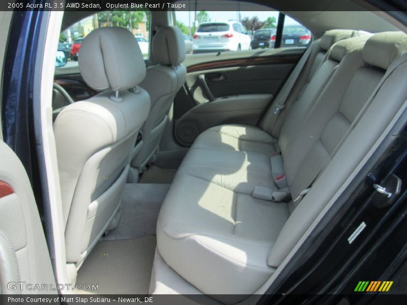 Opulent Blue Pearl / Taupe 2005 Acura RL 3.5 AWD Sedan
