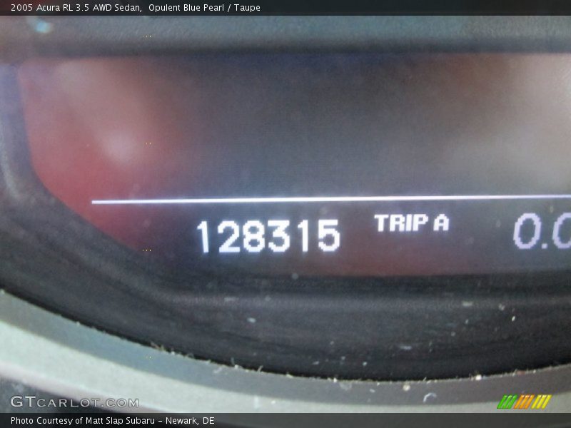 Opulent Blue Pearl / Taupe 2005 Acura RL 3.5 AWD Sedan