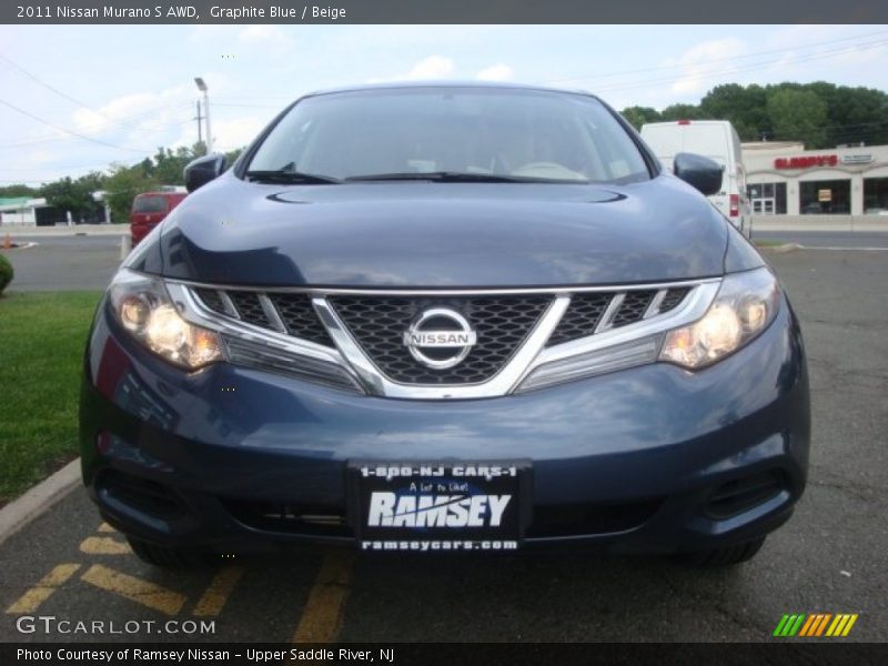 Graphite Blue / Beige 2011 Nissan Murano S AWD