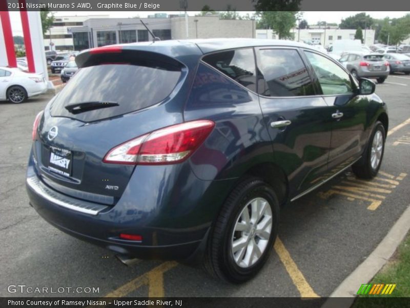 Graphite Blue / Beige 2011 Nissan Murano S AWD