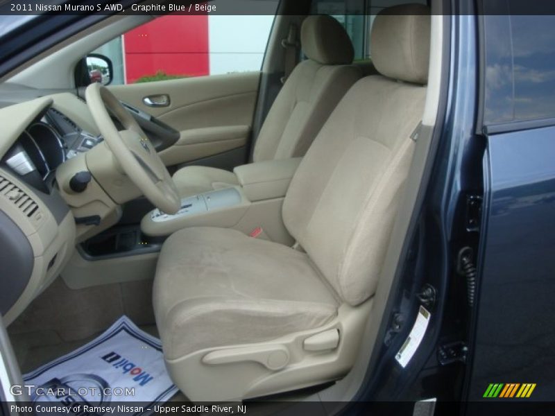 Graphite Blue / Beige 2011 Nissan Murano S AWD