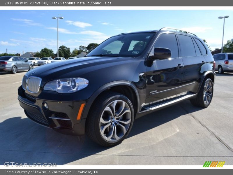 Black Sapphire Metallic / Sand Beige 2013 BMW X5 xDrive 50i