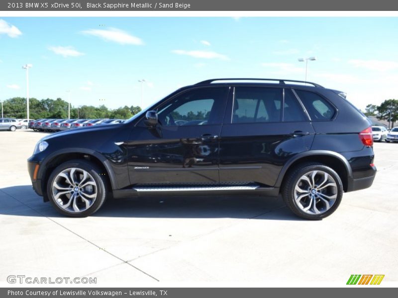 Black Sapphire Metallic / Sand Beige 2013 BMW X5 xDrive 50i