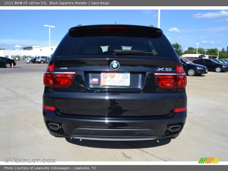 Black Sapphire Metallic / Sand Beige 2013 BMW X5 xDrive 50i