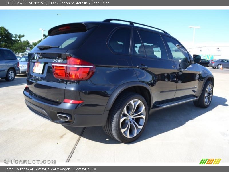 Black Sapphire Metallic / Sand Beige 2013 BMW X5 xDrive 50i