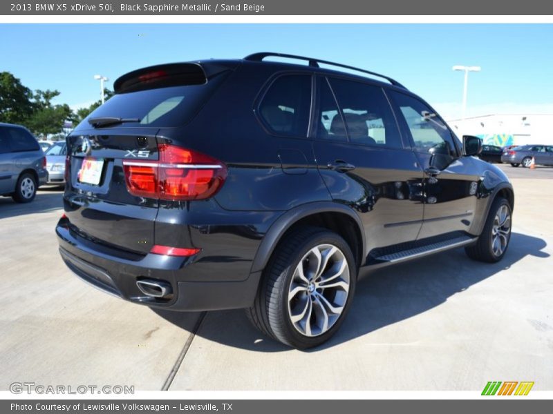 Black Sapphire Metallic / Sand Beige 2013 BMW X5 xDrive 50i