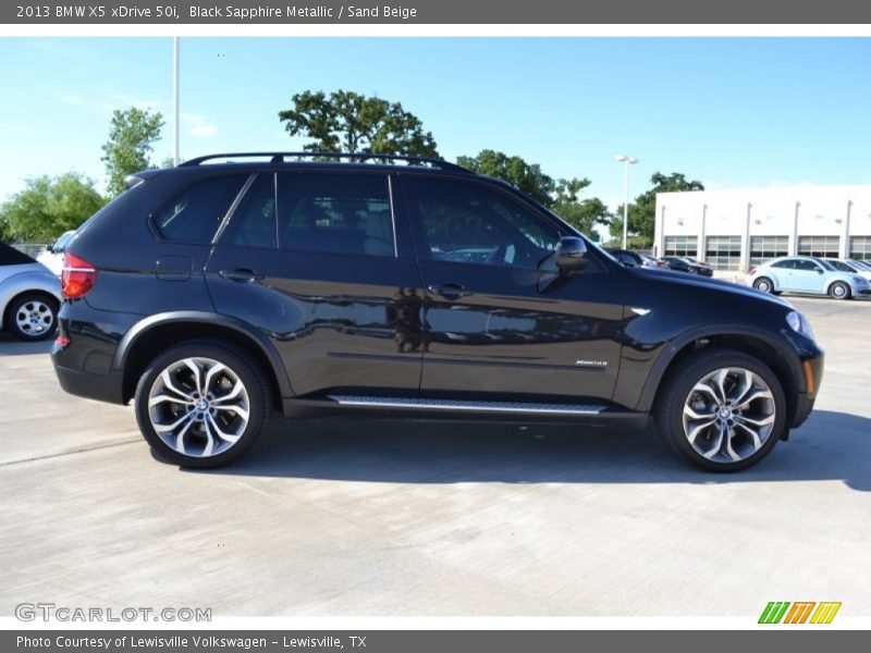 Black Sapphire Metallic / Sand Beige 2013 BMW X5 xDrive 50i